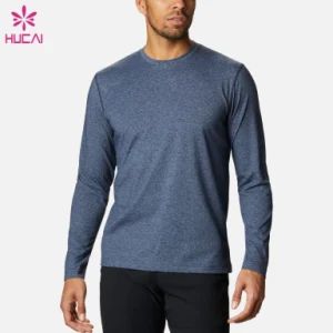 Wholesale Mens Long Sleeve Sports Gym T Shirts Activewear - Dongguan Humen Hucai Garment Co., Ltd. - China