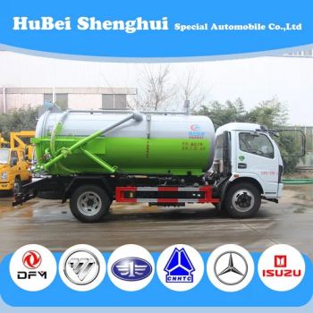 4X2 Factory Price 8000 Liters Sewage Suction Tank Truck /Fecal Suction Tanker Truck - Hubei Shenghui Special Automobile Co., Ltd. - China