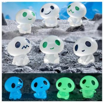 Wholesale Modern Mini Action Garden Figures Glow in Dark Resin Extraterrestrial Figurine Luminous Alien Halloween Ghost Cartoon - Guangzhou Dikina Crafts Co., Ltd - China