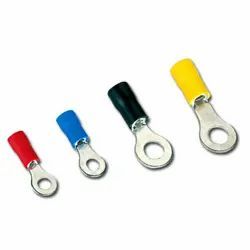 Insulated Copper Ring Terminals Material Copper Insulation Color Various Conductor Finish Tin Plated Cross Section Range 1.5mm2 To - Venus Electronics - India