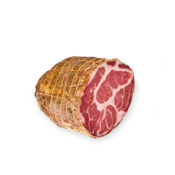 Good Quality pork meat for sale Italy selection compact neck muscle meats Air dried Capocollo Slice pork - Cubulteria - Italy