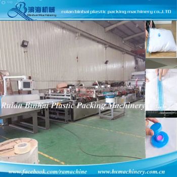 Plastic Clothes Storage Vacuum Compression Zipper Pouch Bag Making Machines - Ruian Binhai Plastic Packing Machinery Co., Ltd. - China