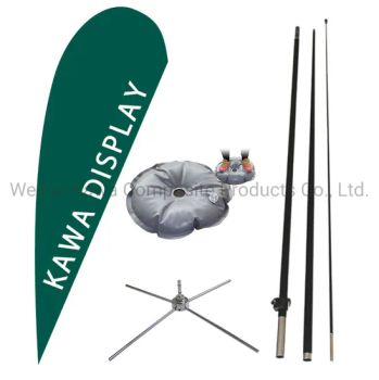 New Garden Beach Advertising Printer Feather Banner Teardrop Flags Pole - Weihai Kawa Composite Products Co., Ltd. - China