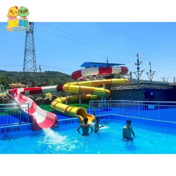 New Outdoor Large Amusement Equipment Gaint Aquatic Park Inflatable Water Fiberglass Slide for Summer Fun - Guangzhou Smart Sports Equipment Co., Ltd. - China