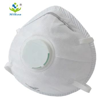 Moulded Disposable Face Mask with Exhale Valve Size Fit Most Trademark MILKON HS Code 6307900090 Origin Hubei, China Model NO. - Hubei Mingerkang Health & Safety Appliances Co., Ltd. - China