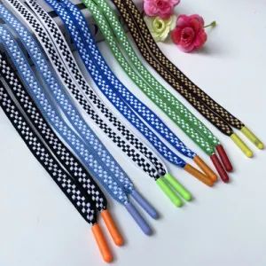 New Polyester 1cm Plaid Jump Point Yarn-Dyed Ribbon Children's Clothing Waistband Drawstring for Hat Rope Trousers Sleeve Edge Side Strip - Yichanglong Garment Accessories Limited - China