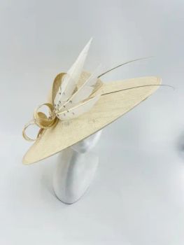Sinamay Big Hat Shape with Quills Trims - 5.0/5 - China