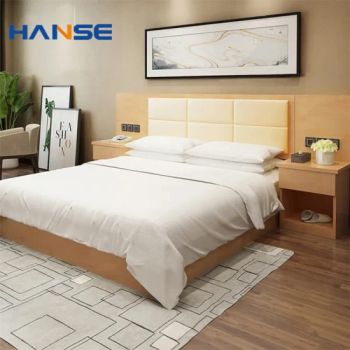 Wholesale Modern Wood King Size Double Bed Hotel Room Set Italian Luxury Home Wooden Bedroom Furniture - Foshan Hanse Industrial Co., Ltd. - China