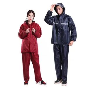 Raincoat Rain Pants Split Suit Adult Oxford Cloth Outdoor Cycling Duty - Jiangsu Huibaicheng Group Co., Ltd. - China