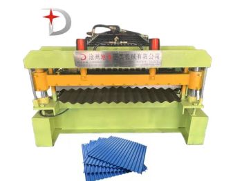 Customized Metal Corrugated Trapezoid Glazed Tile Roll Forming Machine - Cangzhou Dixin Roll Forming Machine Co., Ltd. - China