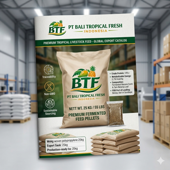 Premium Fermented Tropical Feed Pellet (Bali Blend) - PT BALI TROPICAL FRESH INDONESIA - Indonesia