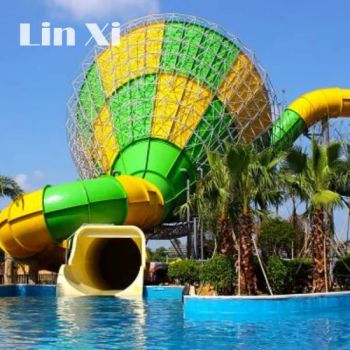 Customized Outdoor Adult Water Park Fiberglass Large Speaker Slide for Children's Amusement Park Sports Equipment 18s - Wenzhou Linxi Amusement Equipment Co., Ltd. - China