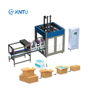 High Speed Vertical Juice Bottles Case Packing Machine Top Load Case Packer for Packing Line - Henan Xintu Automation Equipment Co., Ltd. - China