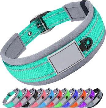Neoprene Padded Dog Collar 11 Colors Reflective Wide Pet Collars - Shenzhen Sweetpet Pet Product Co., Ltd. - China