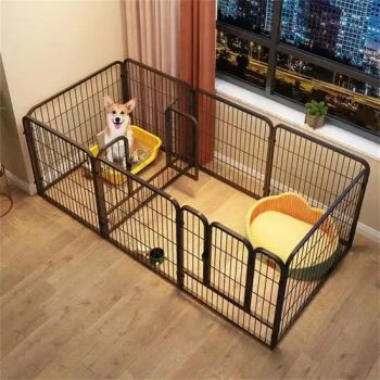 Wide Baby Gate Playpen Pet Gate Fence with Walk-Through Door HS Code 7308900000 Season Spring & Autumn Origin Shandong, - Weifang Jinzita Metalworks Co., Ltd. - China