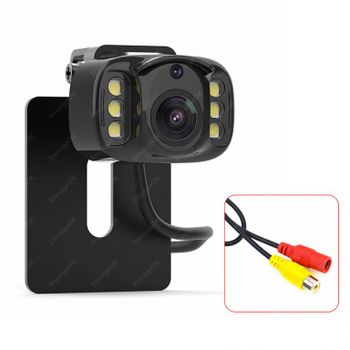 Car HD License Plate Rear View Backup Camera with Wide View Angle 6 LED Night Vision Waterproof Front & Back up Camera Guide Line On/Off - SHENZHEN ENRUIGE TECHNOLOGY CO LTD - China