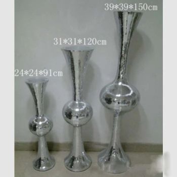 Fiberglass Polygonal Flowerpot Resin Plastic Plant Pots Fiberglass Large Flower Vase Pots - Foshan Myart Flower Co., Ltd. - China