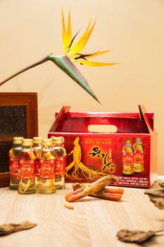 Ginseng Drink (Root inside) Shelf Life 3 YEARS Place of Origin - Dream Corporation - Vietnam