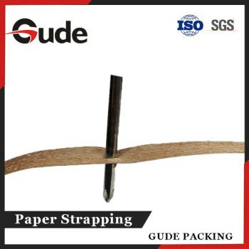 AAR Certificate 15mm*0.9mm Yellow Paper Strap Strapping for Wooden Crates and Pallets - Linyi Gude Packaging Products Co., Ltd. - China
