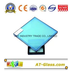 Low-E Insulated Glass (Blue) Used for Curtain Wall Facade/Commercial Building - A&T GLASS INDUSTRY CO., LIMITED - China
