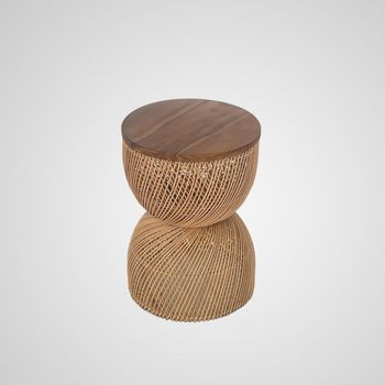 Rattan Hourglass table, rattan round coffee table, Curve Rattan Coffee table,  flower headboard - Cimba Bali Exportindo - Indonesia