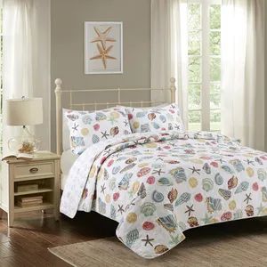 Chinese Cheap King Cotton Ultrasonic Waterproof Quilt Sets Queen/Full Size White Lightweight Ultrasonic Microfiber Bedspread - Qingdao Jaje Import&Export Co., Ltd - China