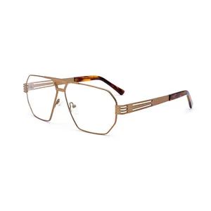 Gd New Design Optical Glasses Metal Frame Round Double Bridge Eyeglass Frames - WENZHOU GUANDE GLASSES CO., LTD. - China