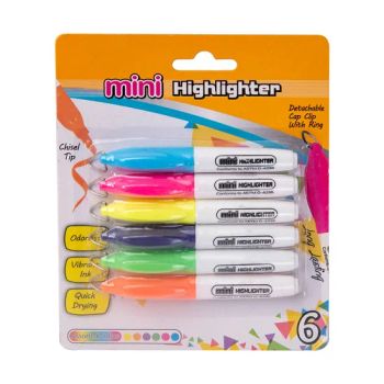 for Efficient Office Organization Premium 6pk Compact Mini Highlighters - Ningbo OK Homeware Co., Ltd. - China