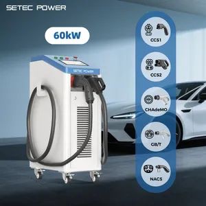 SETEC POWER High Power 60kW EV Charger Portable DC Fast Charging Station with CCS1/CCS2/Chademo Electric Charging Machine - Shenzhen SETEC Power Co., Ltd. - China