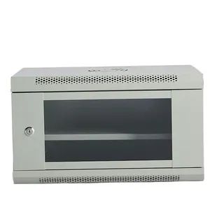 6u Shallow Depth 300mm Wall Mount Cabinet for Network Switches Routers and Patch Panel Organization - Langfang Gometal Network Equipment Co., Ltd. - China