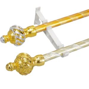 Curtain Holder Curtain Pole Double Curtain Brackets Windows Curtain Accessories - Hebei Kunna Metal Products Co., Ltd. - China