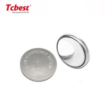 Rechargeable 3.6V/3.7V Button Cells Lithium Ion Button Cell Lir2032 Battery Lir1220, Lir2032, Lir2430 Battery with Solder Tabs - Shenzhen Tcbest Battery Industry Co., Ltd. - China
