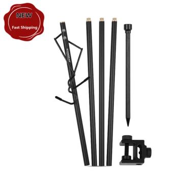 Camping Accessories Aluminum Alloy Foldable Camping Lamp Holder Folding Light Lamp Stand - Ningbo Chanceca Import & Export Co., Ltd. - China