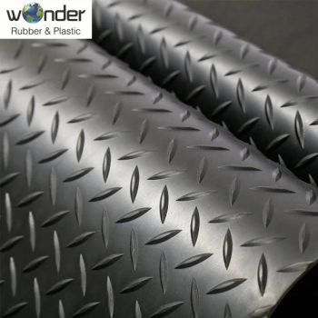 Checker Five Bar Diamond Willow Leaves Rubber Garage Plate Flooring Mat Matting - Wonder Rubber & Plastic Co., Ltd. - China