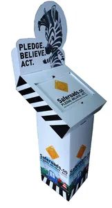 Advertising Banner Display Cardboard Floor Display Stand Free Standing Display Unit PDQ - Shenzhen Leshi Display Products Limited - China