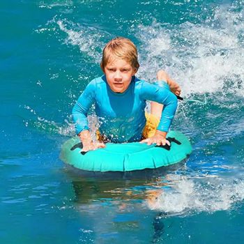 Inflatable Board for Beach Portable Bodyboard with Handle Lightweight Soft Surfboards Mini Pool Floats Boards - Ningbo Chanceca Import & Export Co., Ltd. - China