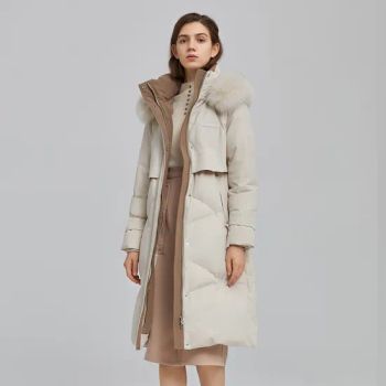 Plus Size Thick Fur Collar Hooded Womens Down Coats Winter Puffer Jacket - Tanboer Group Co., Ltd. - China