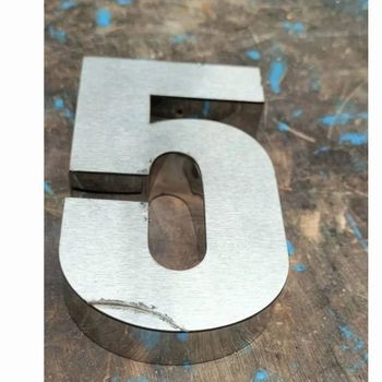 Stainless Steel Letter Finish Glossy Lighting Non Lit Letter Color Silver Letter Height Custom Material Grade SS 304 Letter Thickness 1 - Infinity Graphics - India