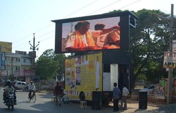 Light Emitting Diode LED Display Van Condition New Service Type On Hire Usage Context Election Campaign Advertising Type Led Mobile Screen - RL Event & LED Screen - India
