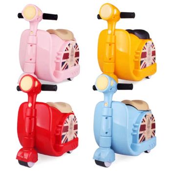 18 Inches Cute Kids Suitcase Outdoor Travel Motorcycle Plastic Luggage for Children - Cathylin Group Llimited - China