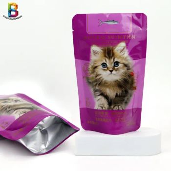 Plastic Aluminum Foil Compostable Ziplock Big Side Customized Pet Dog Food Cat Food Stand up Pouch - Henan Baolai Packaging Co., Ltd. - China