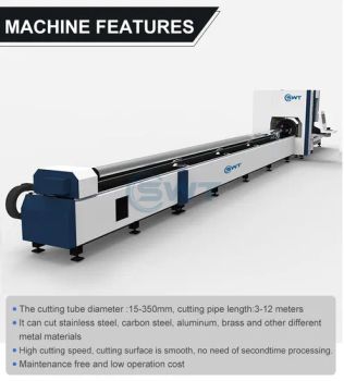 Hot Sale Laser Cutter Metal Tube 1500W 1000W Fiber Laser Cutting Machine for Stainless Steel Pipe Other Metal Cutting Machinery - Wuhan Swanti Technology Co. Ltd. - China