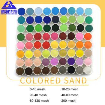 Industrial Grade Color Sand - Non-Fading Wear-Resistant for Epoxy Flooring Construction Coatings - Shijiazhuang Huabang Mineral Products Co., Ltd. - China