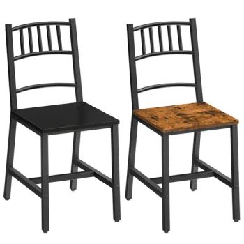 Kitchen Chairs Set of 2, Wooden Dining Room Chairs with Metal Frame, Dining Chairs with Back, Farmhouse Dining Chair for Kitchen - Zhengzhou Beiao Network Technology Co., Ltd - China