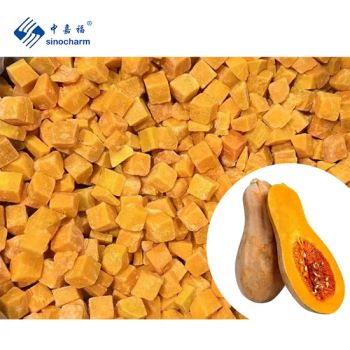 Sinocharm Frozen Diced Pumpkin 10mm 10mm HACCP FDA BRC ISO Kosher 24M Shelf 10kg Carton MOQ100 1Y - Xiamen Sinocharm Co., Ltd. - China