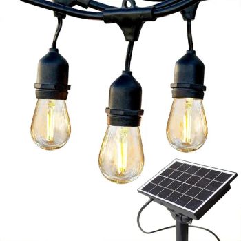 LED Outdoor Solar String Lights Solar Edison S14 Bulbs - CNBM International Corporation - China
