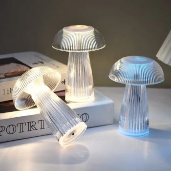 RGB Color Changing Warm White Color Jellyfish LED Night Light Mushroom Table Lamp - KONG SENG LTD - China