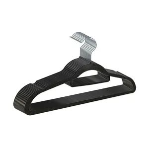 Custom Black Velvet Fabric Hangers Wholesale Non-Slip Velvet Hangers for Clothing Store - Guilin Sumanda Trading Co., Ltd. - China