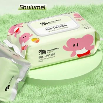 Special Offer 80PCS Organic Baby Wet Wipes Skin-Caring Water-Based Cleansing Wipes - Fujian Shulumei Sanitary Products Co., Ltd - China