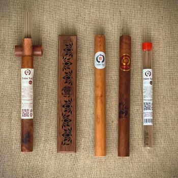 Vietnamese Agarwood Aloeswood Bakhoor Oud Incense Stick with Burner Strong Sweet Fragrant Warmer Relax Gift Set Diffuser - TRUC LAM QUAN TUE JOINT STOCK COMPANY - Vietnam